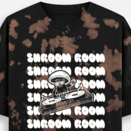 'Shroom Room' Unisex Tie Dye Oversized T-Shirt