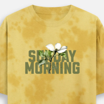 'Sunday Morning' Unisex Tie Dye Oversized T-Shirt