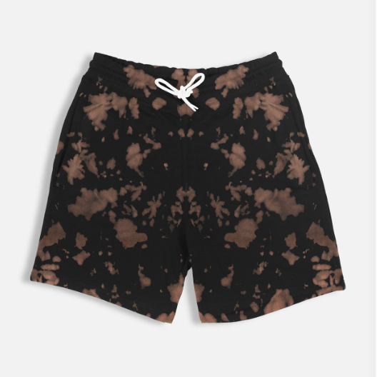 French Terry Cotton Unisex Tie Dye Shorts