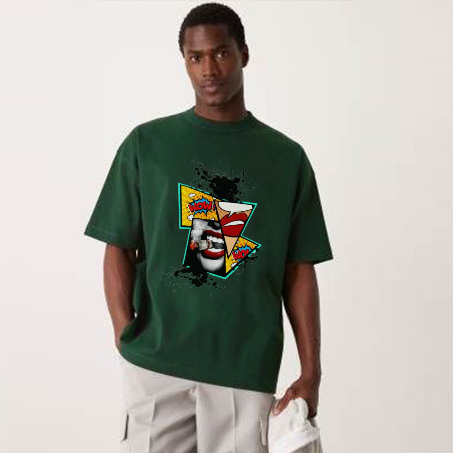 Moodboart Art Glow in the dark Oversized Unisex T-Shirt