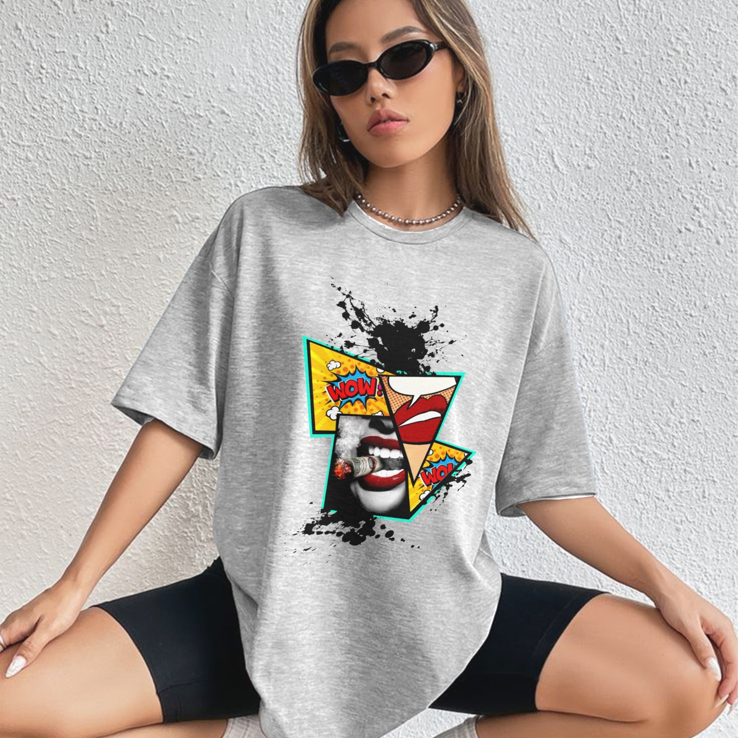 Moodboart Art Glow in the dark Oversized Unisex T-Shirt