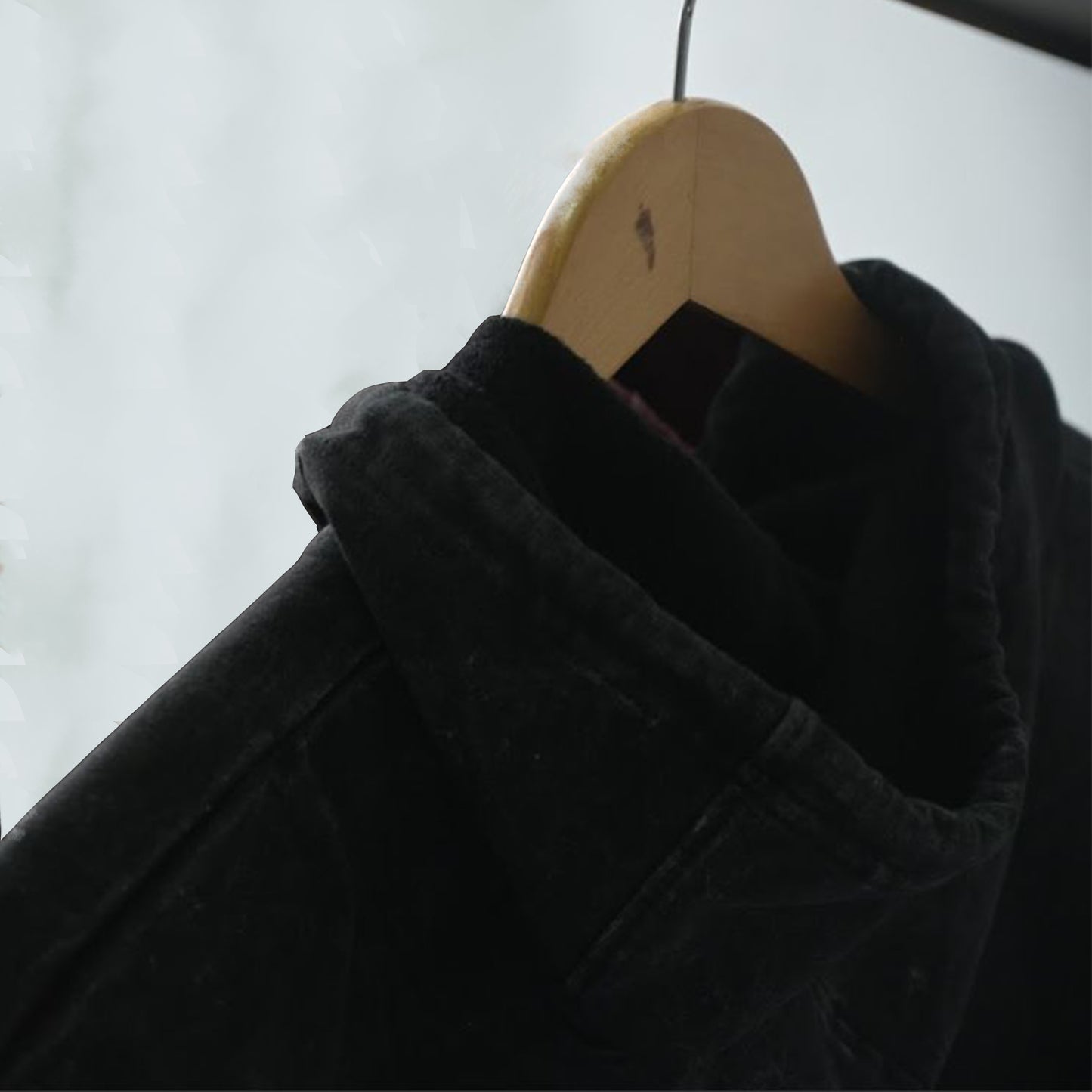 'Chanel N5' graphic Acid wash Regular fit Hoodie