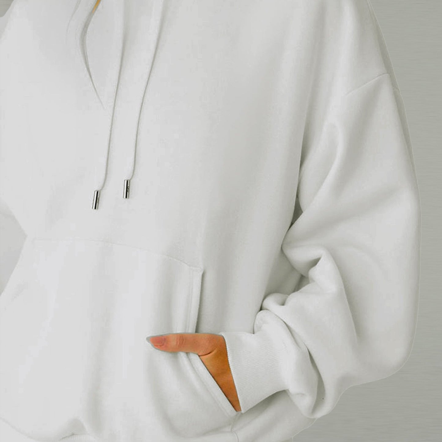 'Day Tripper' back puff print Oversized Unisex Hoodie