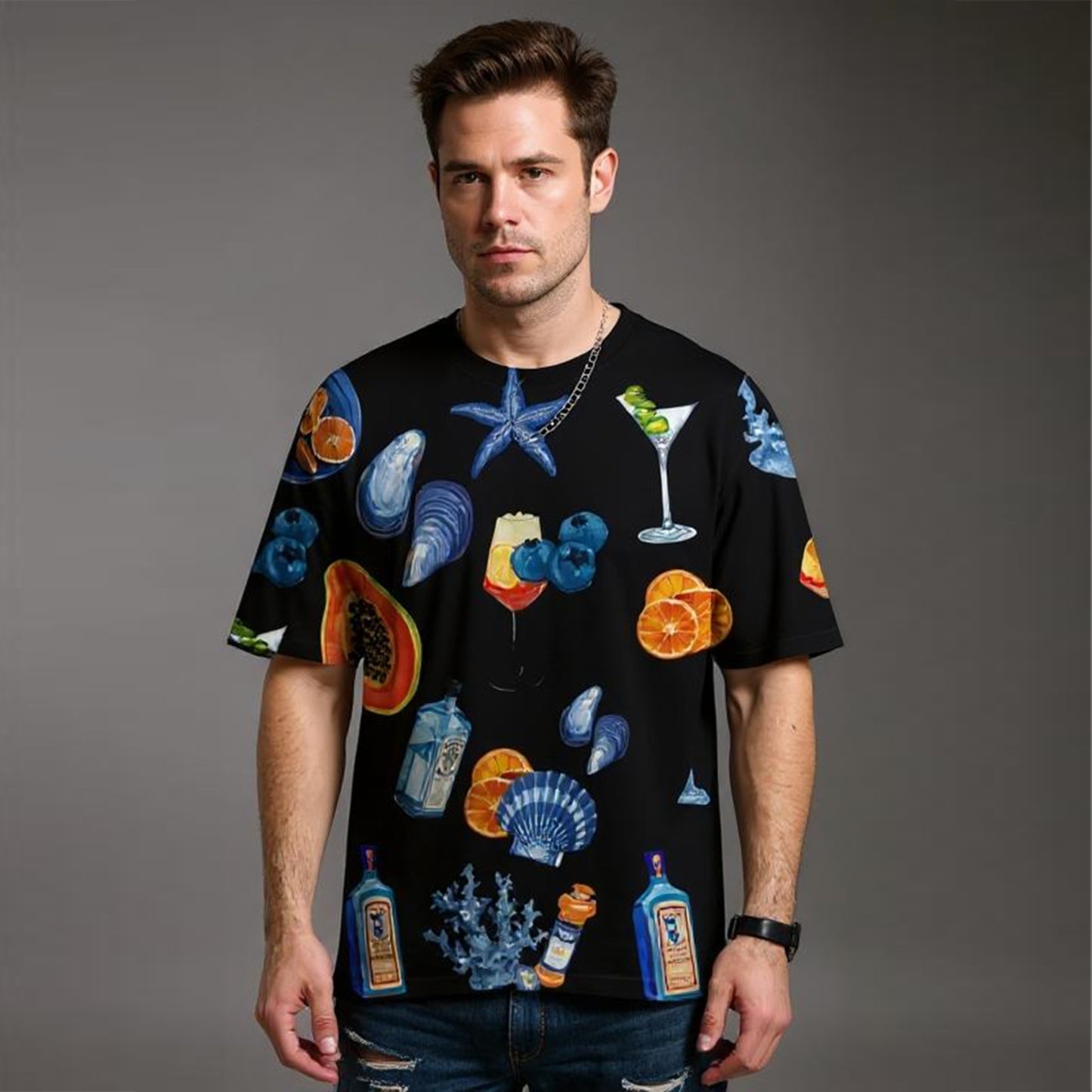 Summer Fun Unisex AOP Oversized Tee