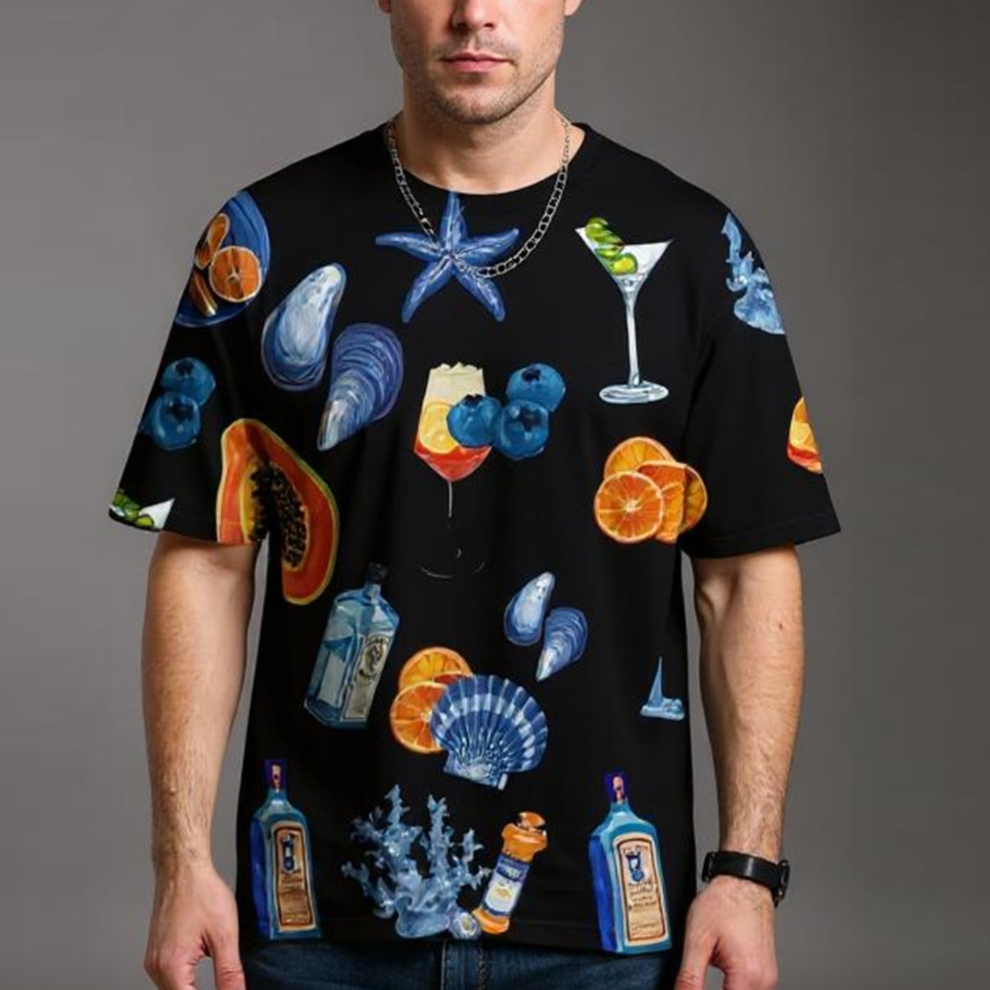 Summer Fun Unisex AOP Oversized Tee