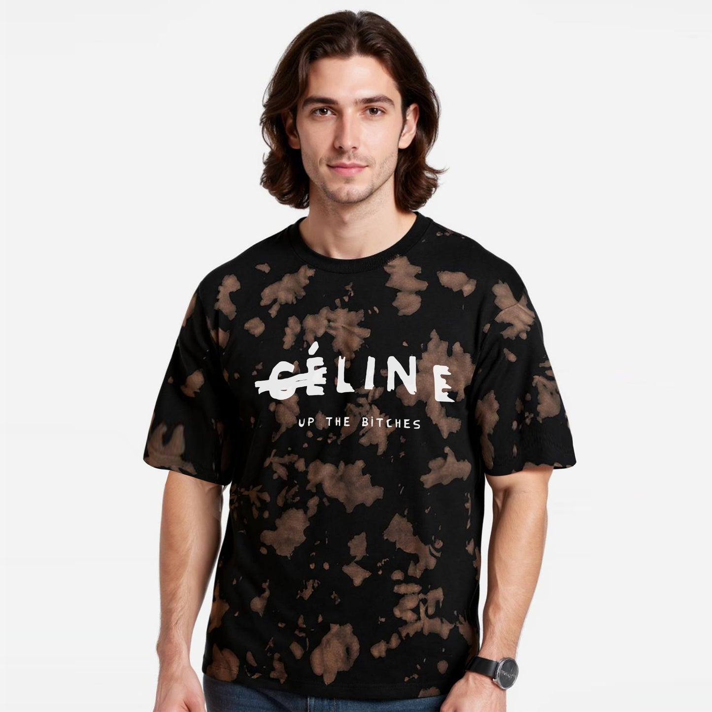 'CE-LINE up the Bitches' Unisex Tie Dye Oversized T-Shirt