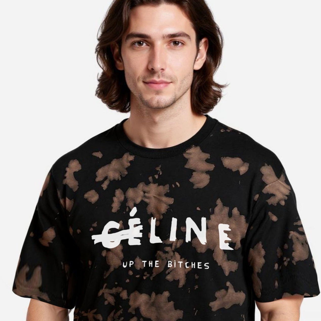 'CE-LINE up the Bitches' Unisex Tie Dye Oversized T-Shirt