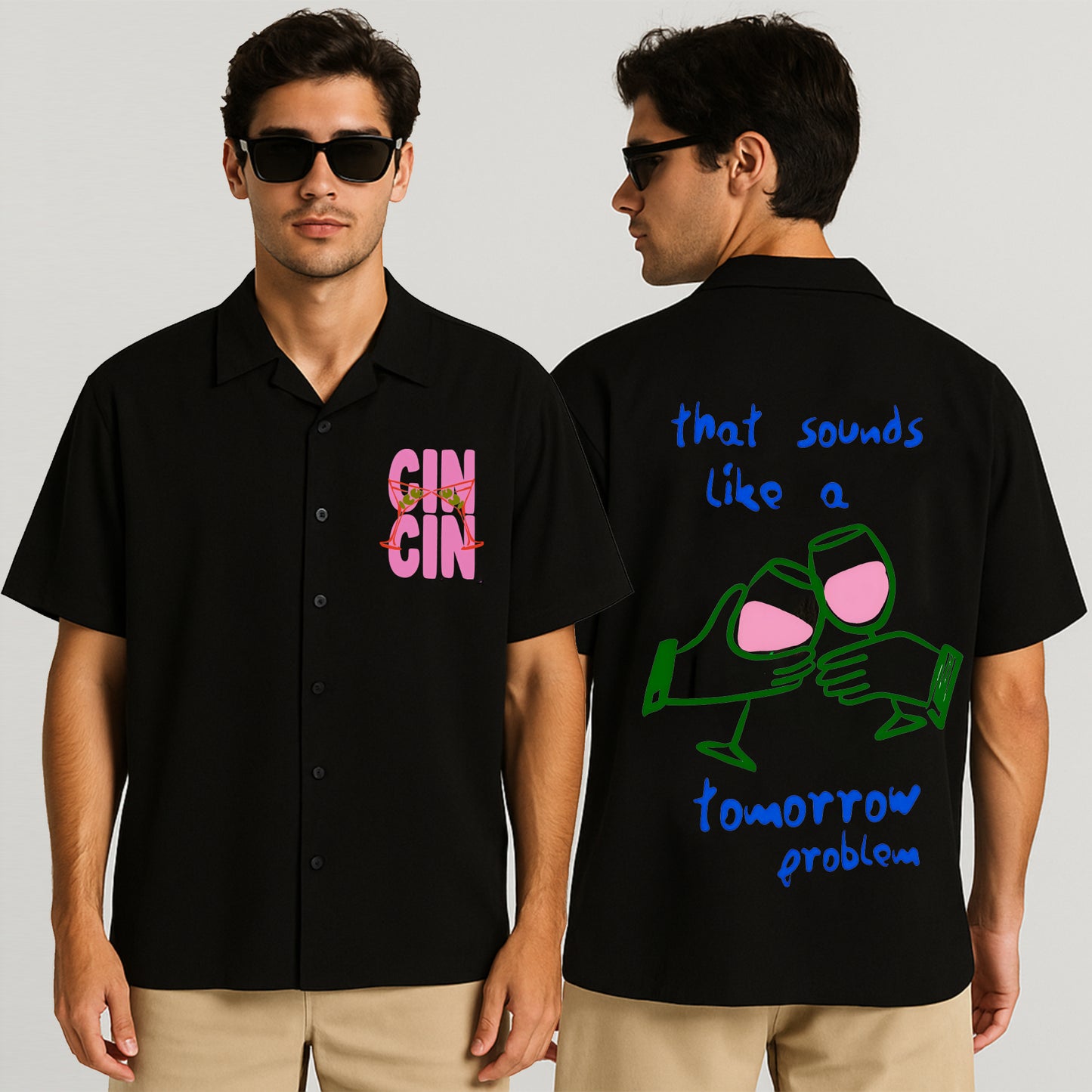 '#CIN CIN - It's a Tomorrow Problem' Unisex Oversized Shirt