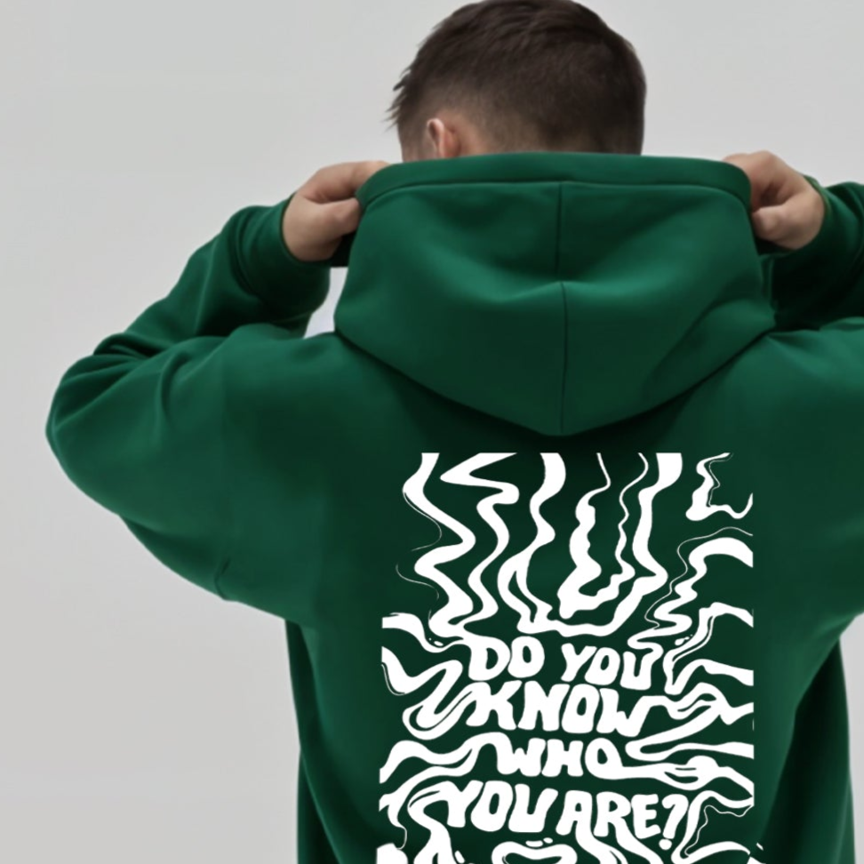 'Do you know who you are?' Oversized Unisex Hoodie