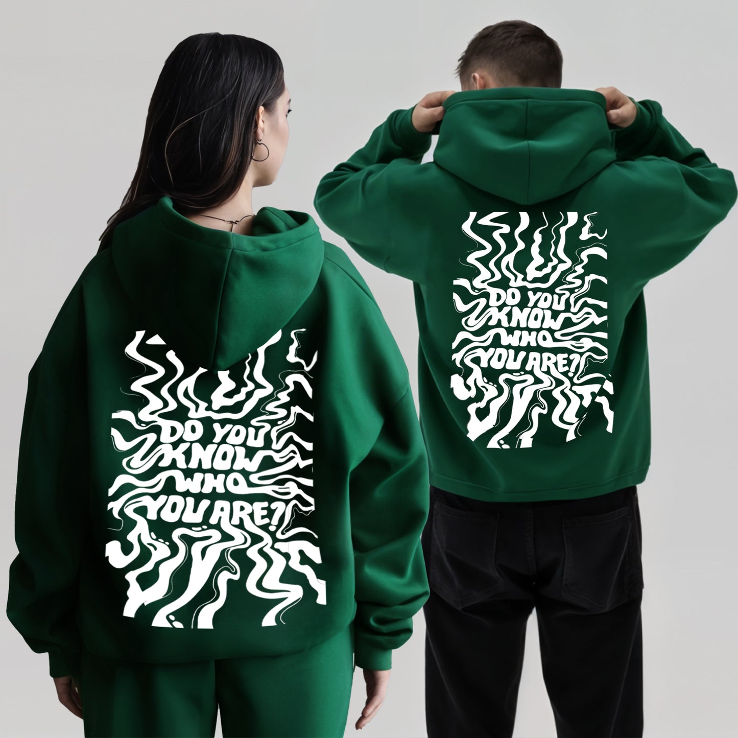 'Do you know who you are?' Oversized Unisex Hoodie