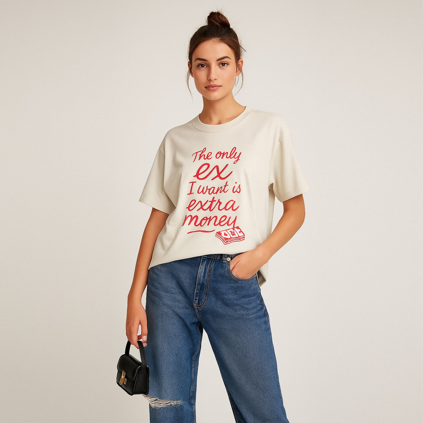 'EX-tra Money' Unisex Oversized Classic T-Shirt