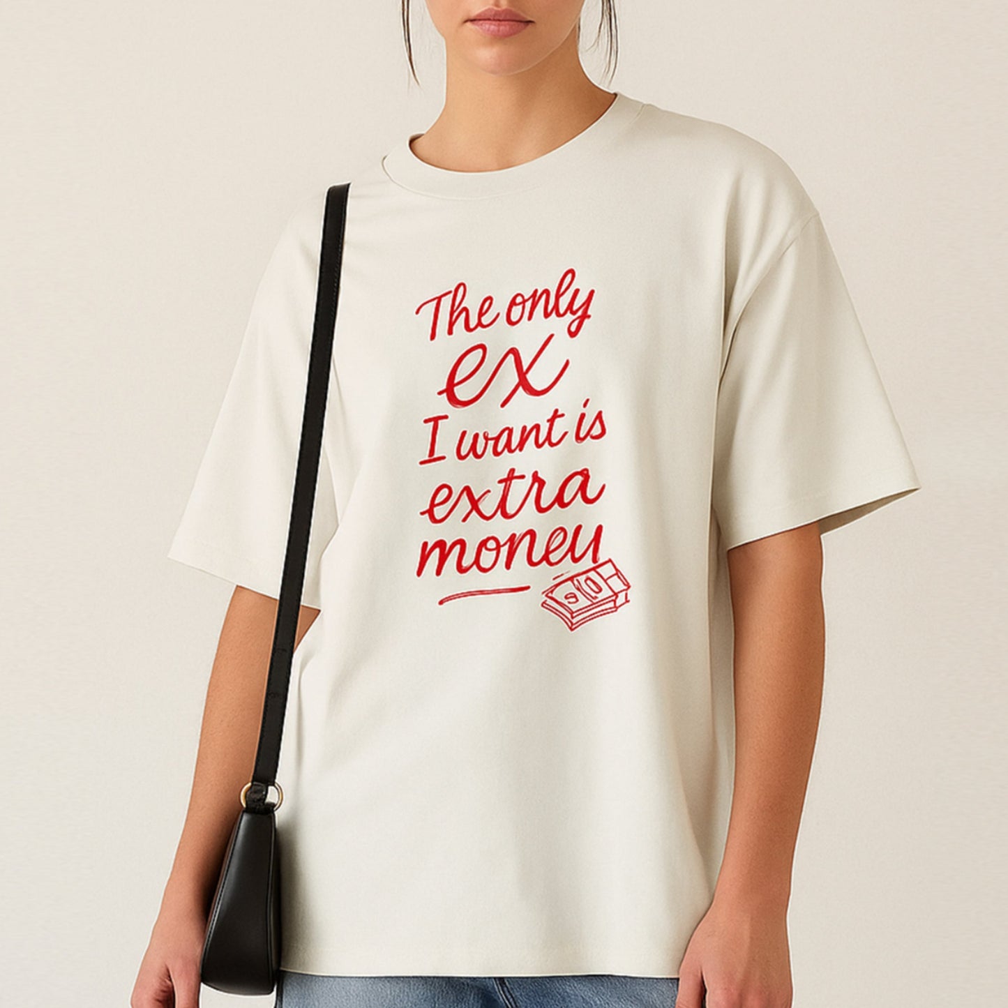 'EX-tra Money' Unisex Oversized Classic T-Shirt