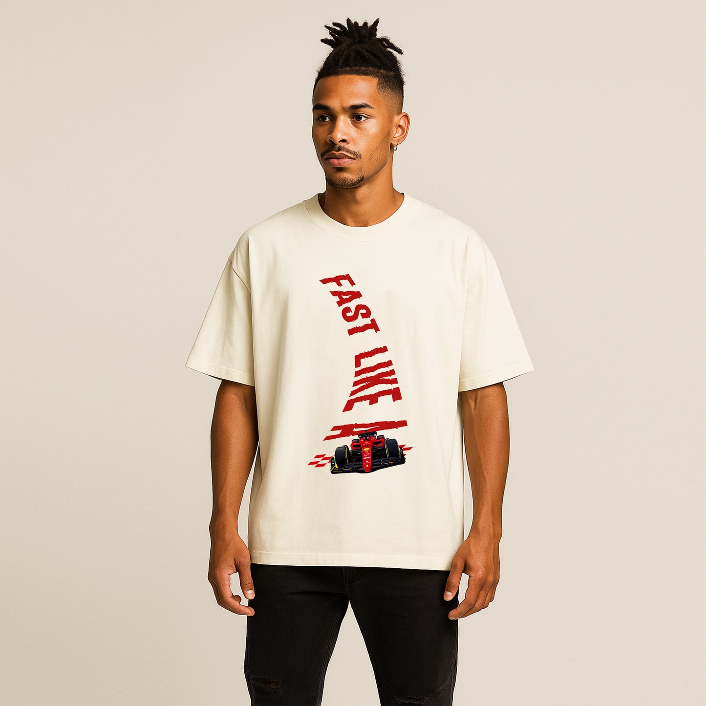 'Ferrari' graphic Unisex Oversized Classic T-Shirt