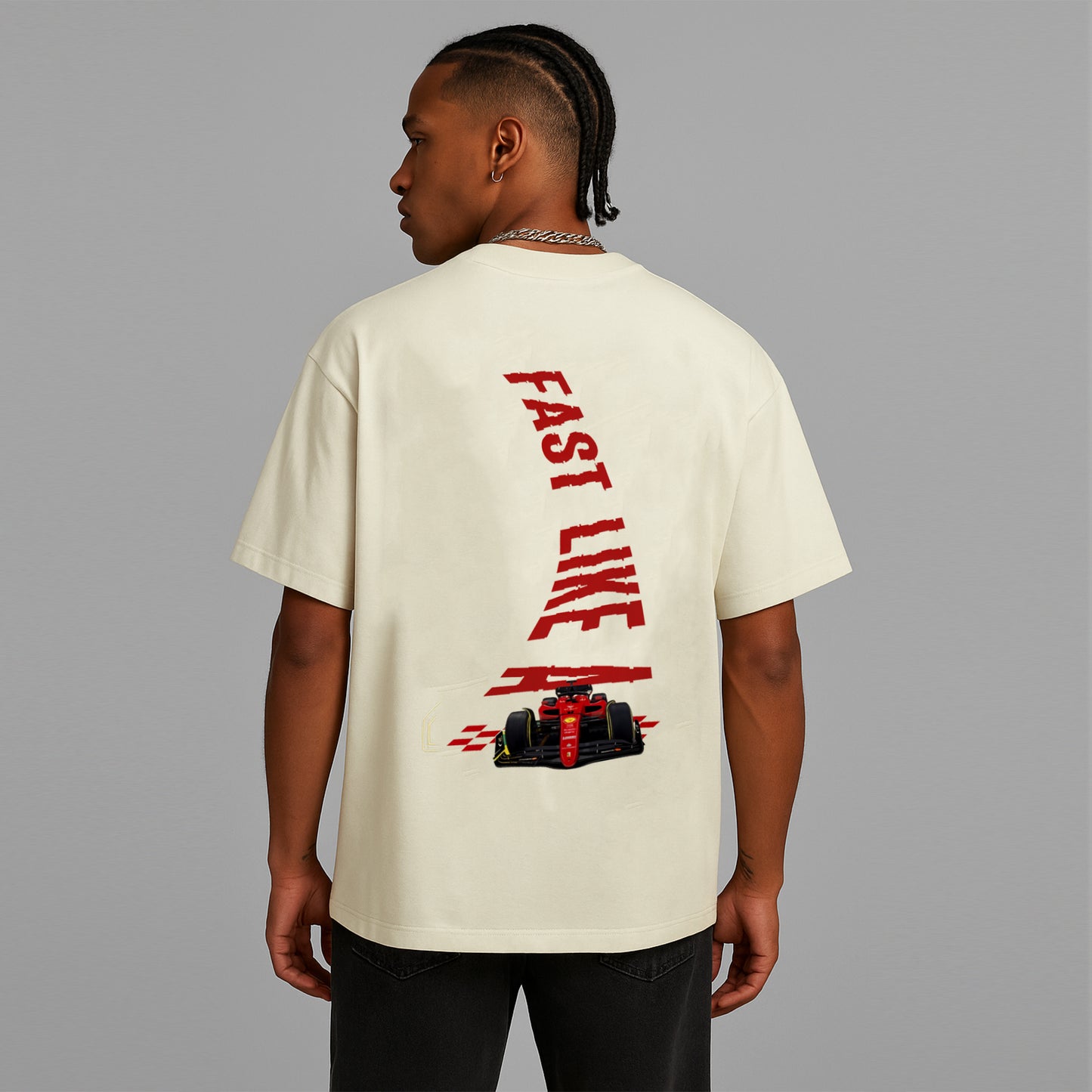 'Fast like a Ferrari' Unisex Oversized Classic T-Shirt