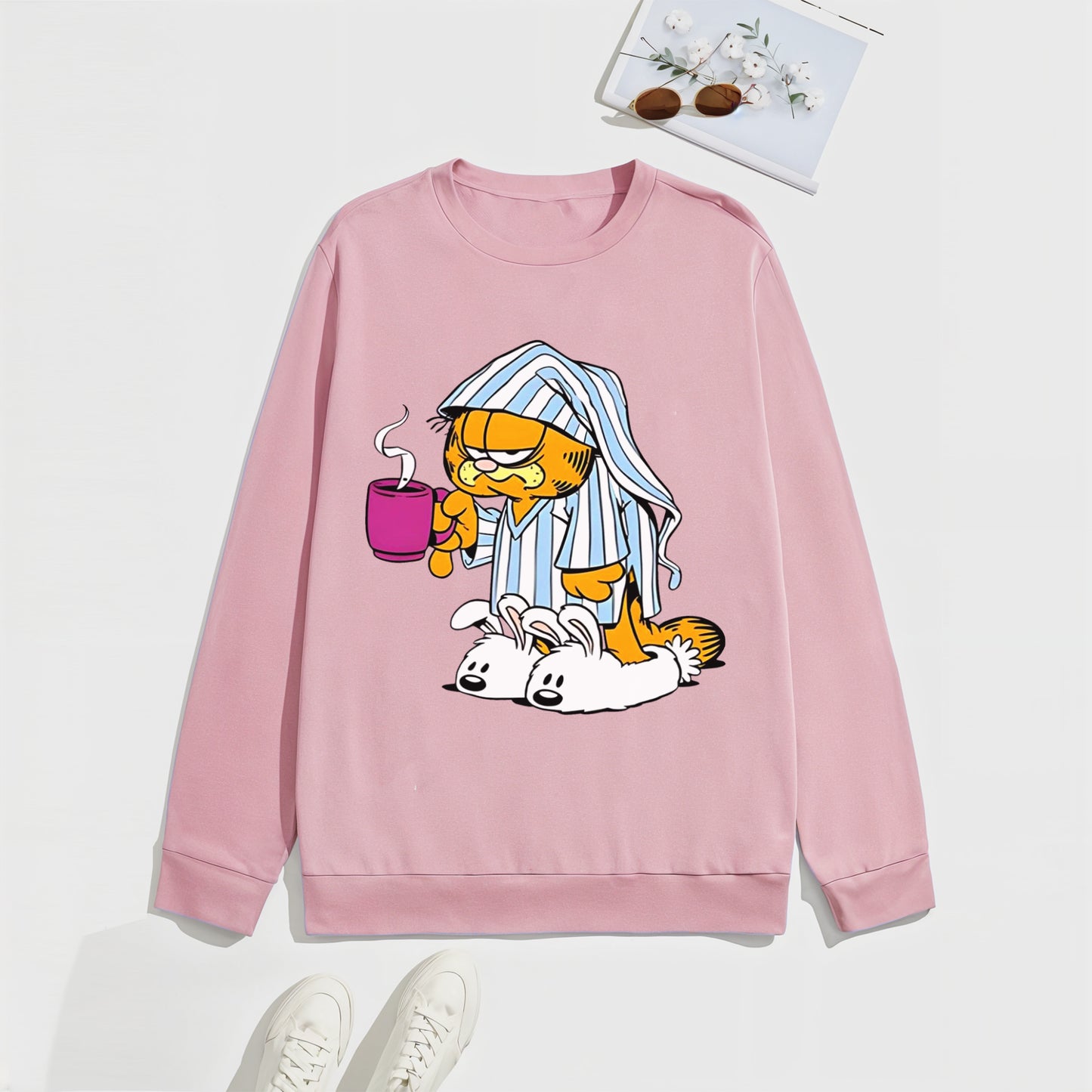 Grumpy Garfield Unisex Oversized Sweatshirt