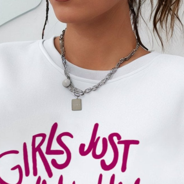 'Girls just wanna have Funds' Oversized Sweatshirt