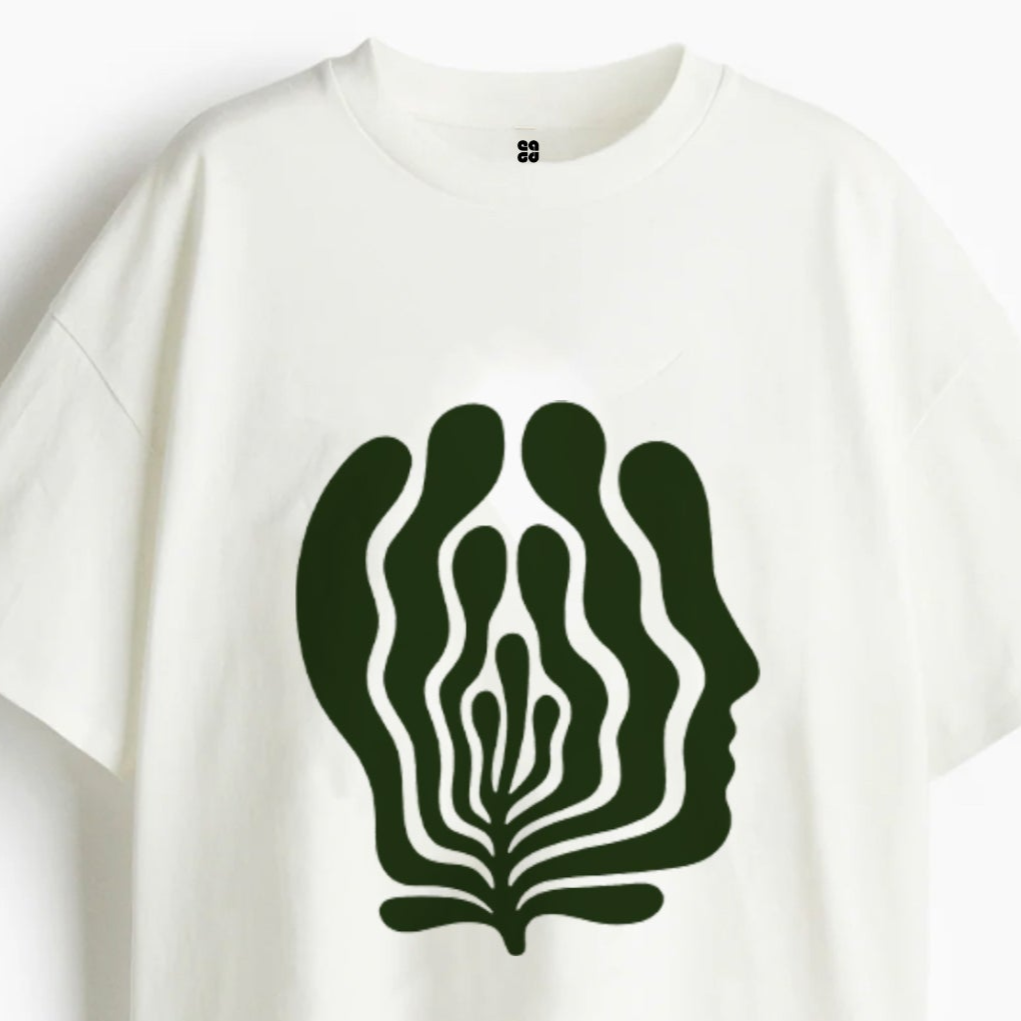 Abstract art print Unisex Oversized T-Shirt