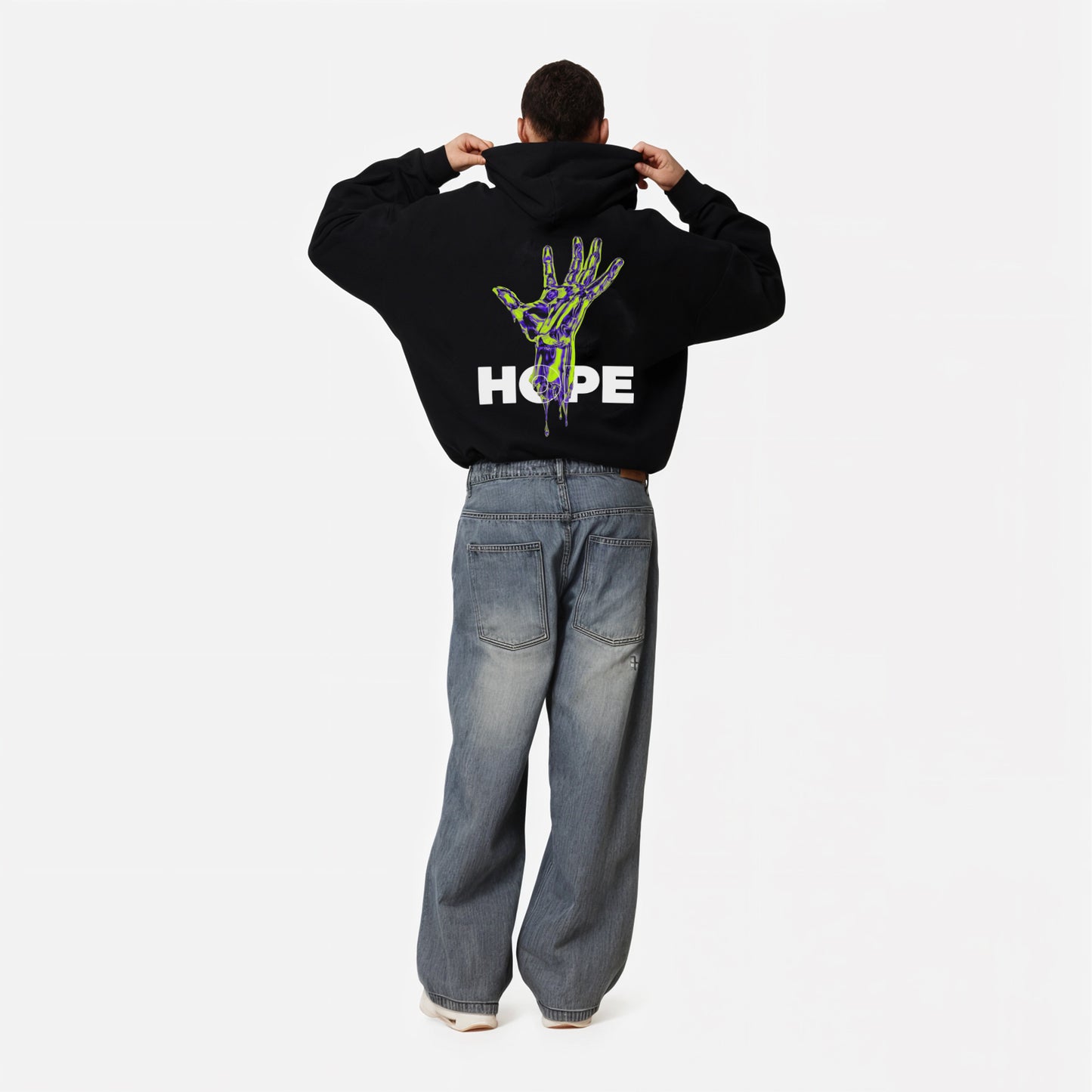 'Hope' graphic Oversized Hoodie