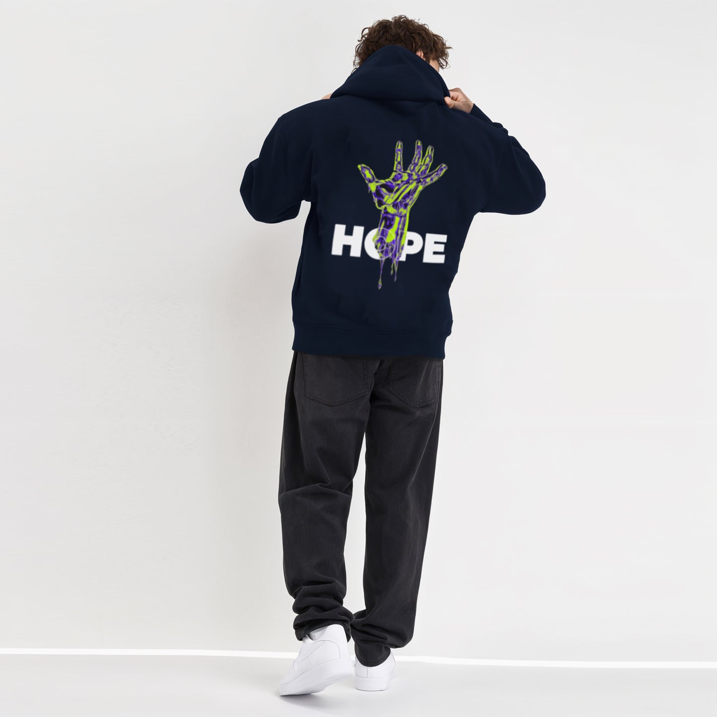 'Hope' graphic Oversized Hoodie