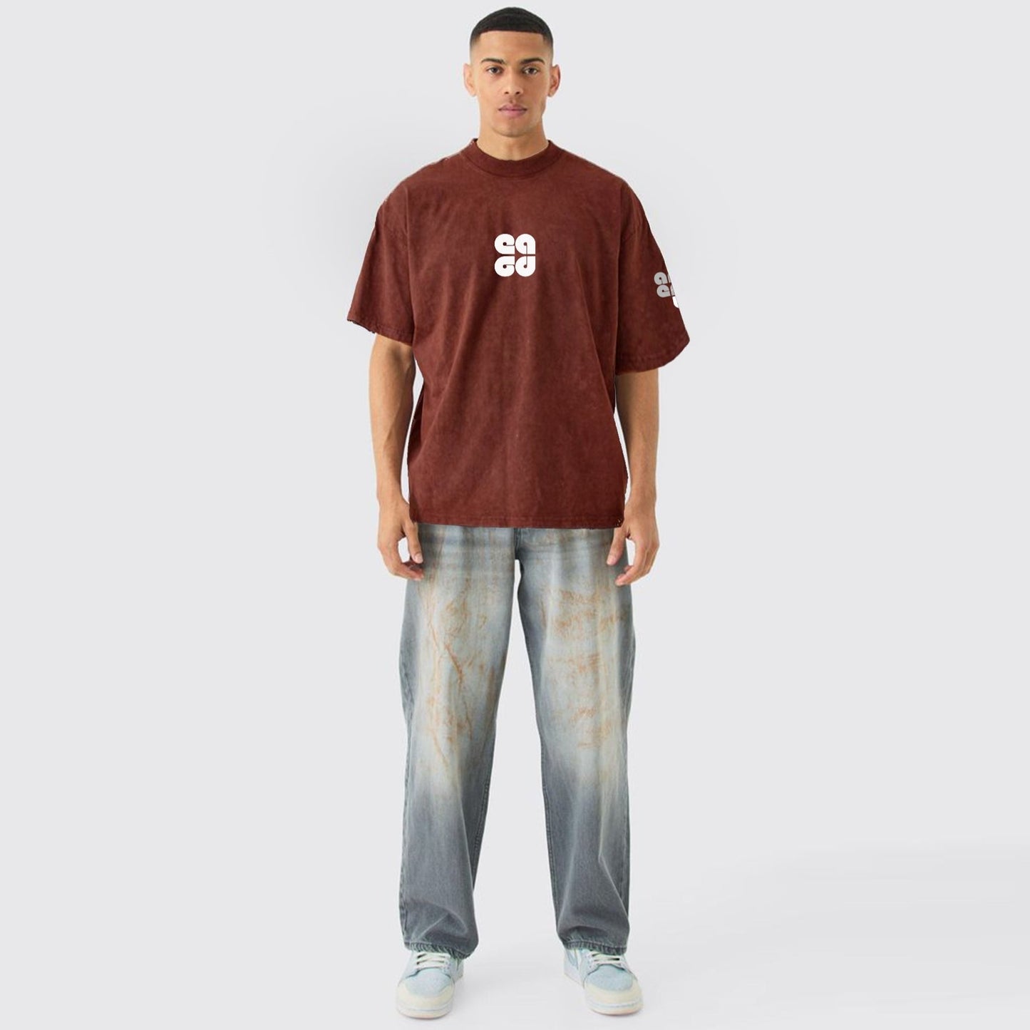 'Fuck Social Media I am Dope in real life' Unisex Oversized Acid Wash T-Shirt