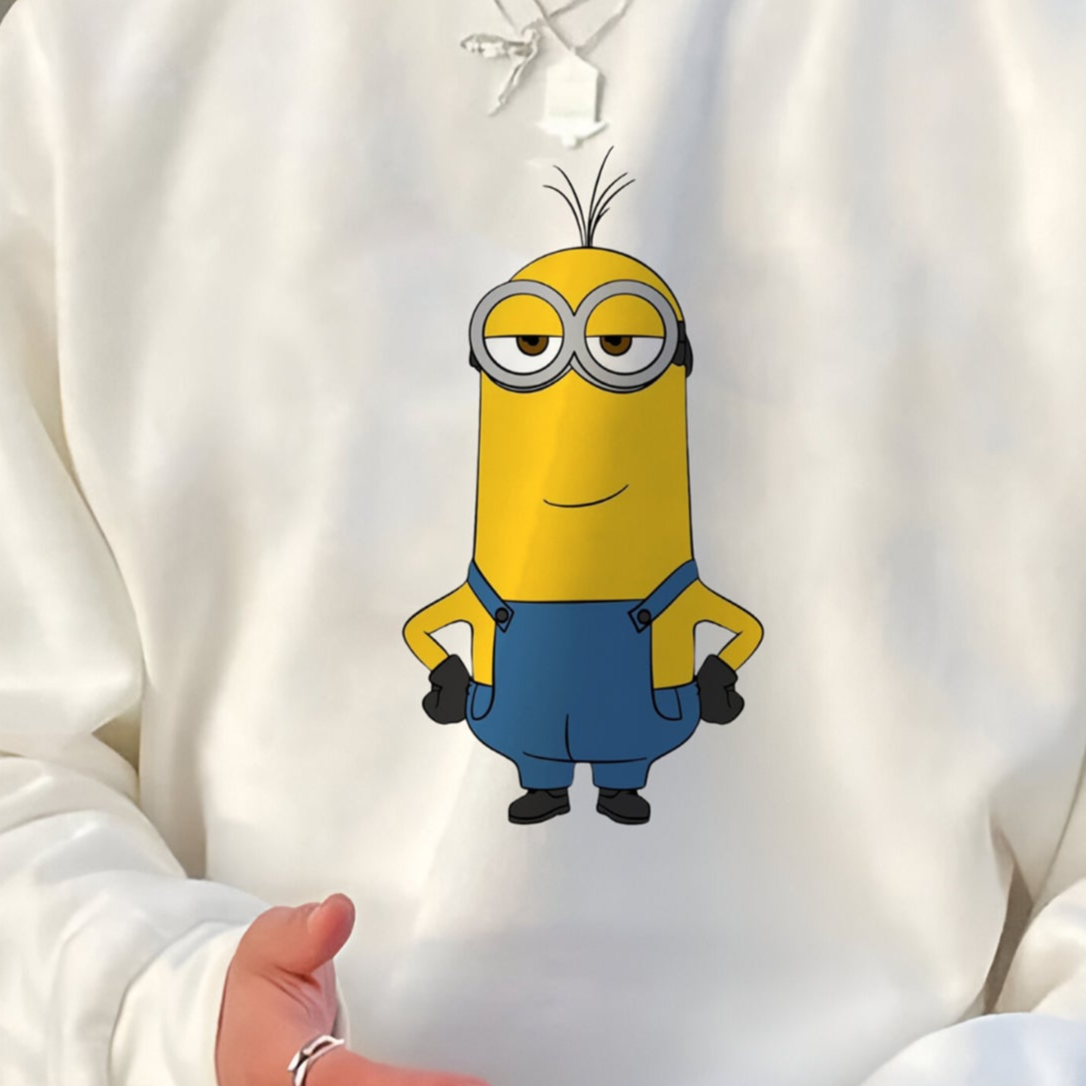 Minion print Oversized Unisex Sweatshirt
