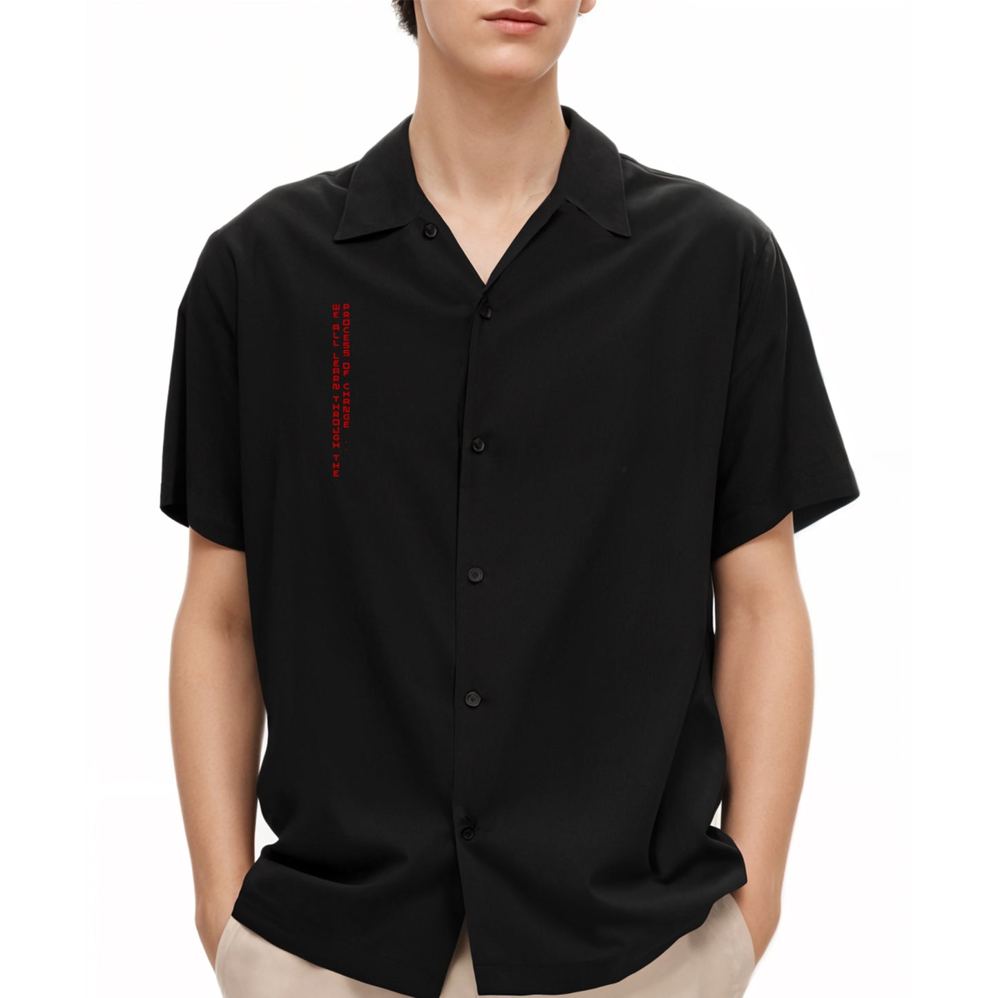 'Change of Perspective' Oversized Unisex Bowling Shirts