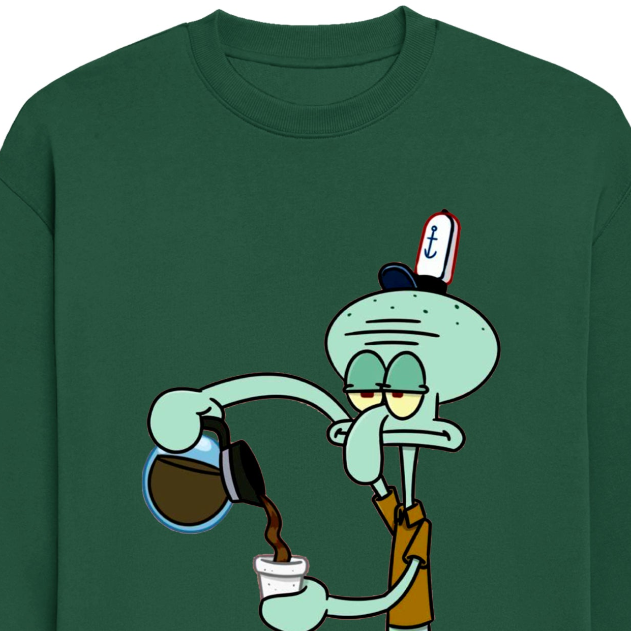 Squidward graphic Unisex Oversized Sweatshirt