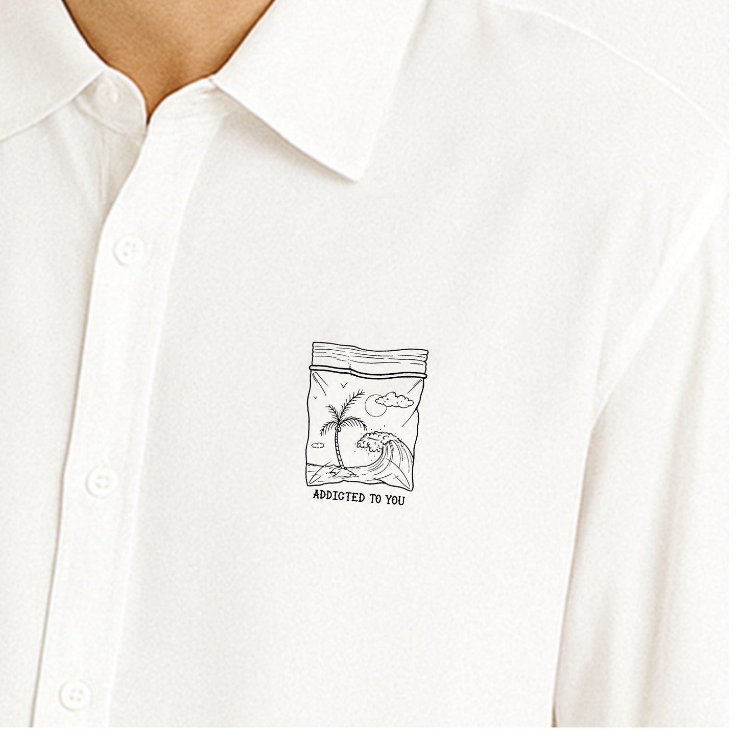 'Addicted' Unisex Oversized Bowling Shirt