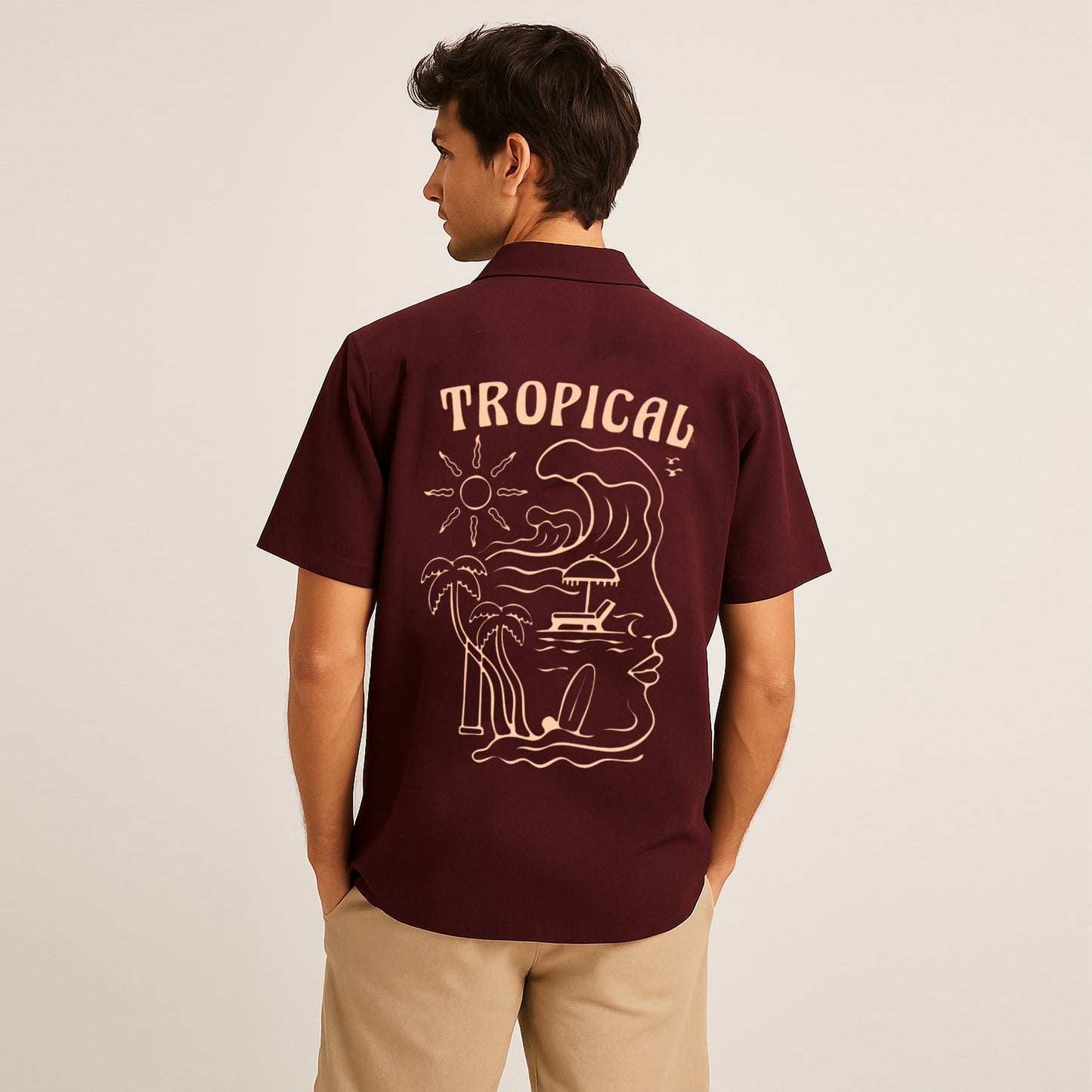 'Tropical' Unisex Oversized Shirt