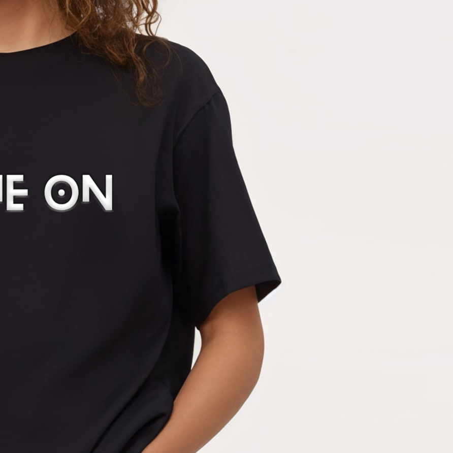 'Game On' print Unisex Oversized T-Shirt