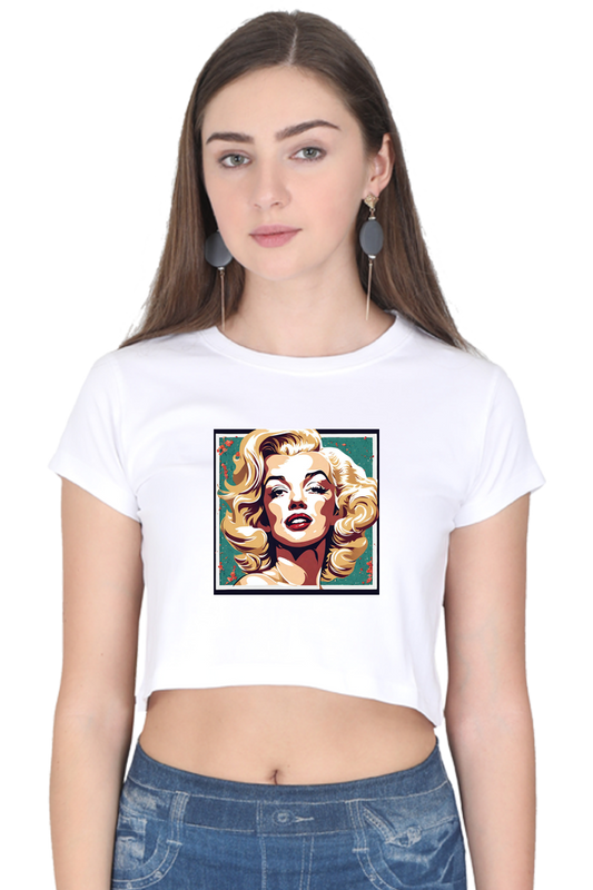 Vibrant Monroe Print Crop Top