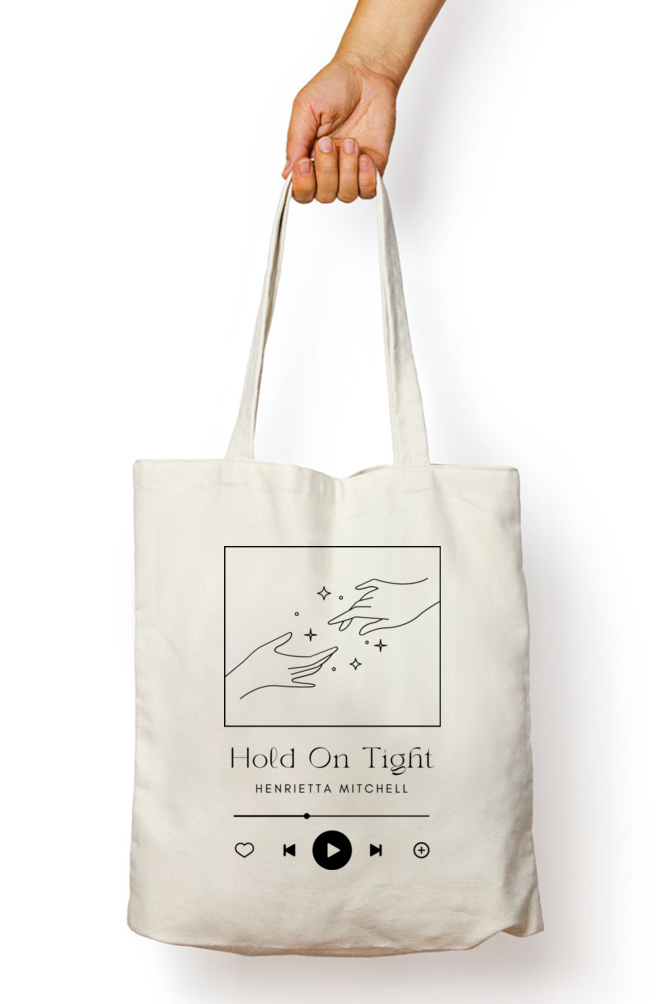 'Hold on' Custom Cotton Tote Bag