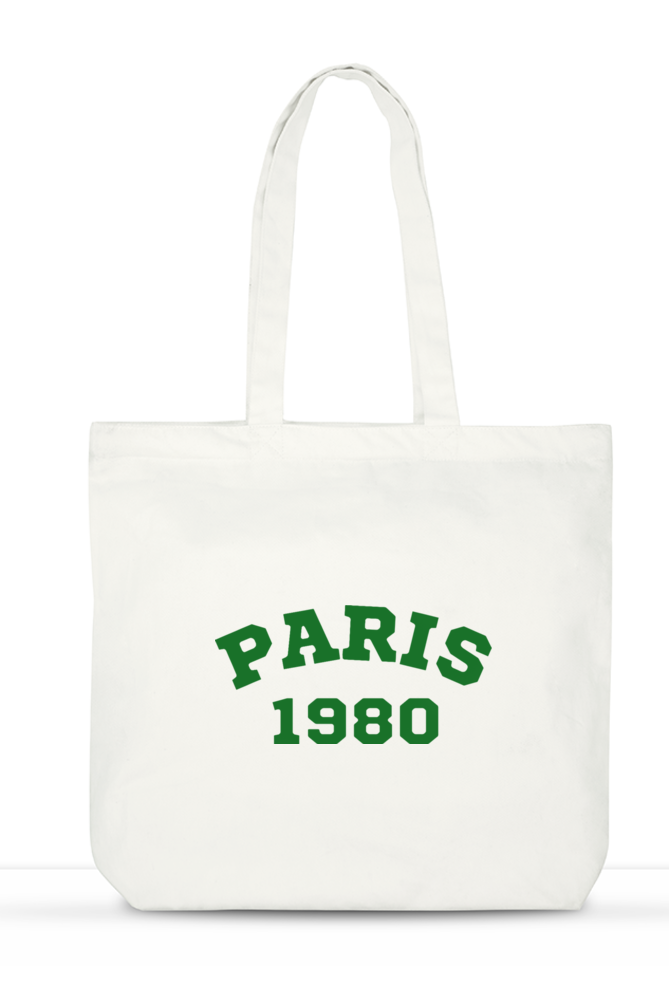 'Paris' functional large cotton tote bag