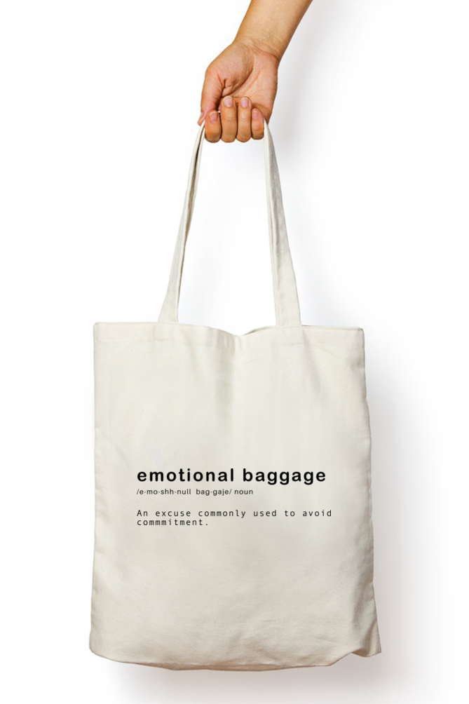 'Emotional Baggage' custom print Tote-Bag