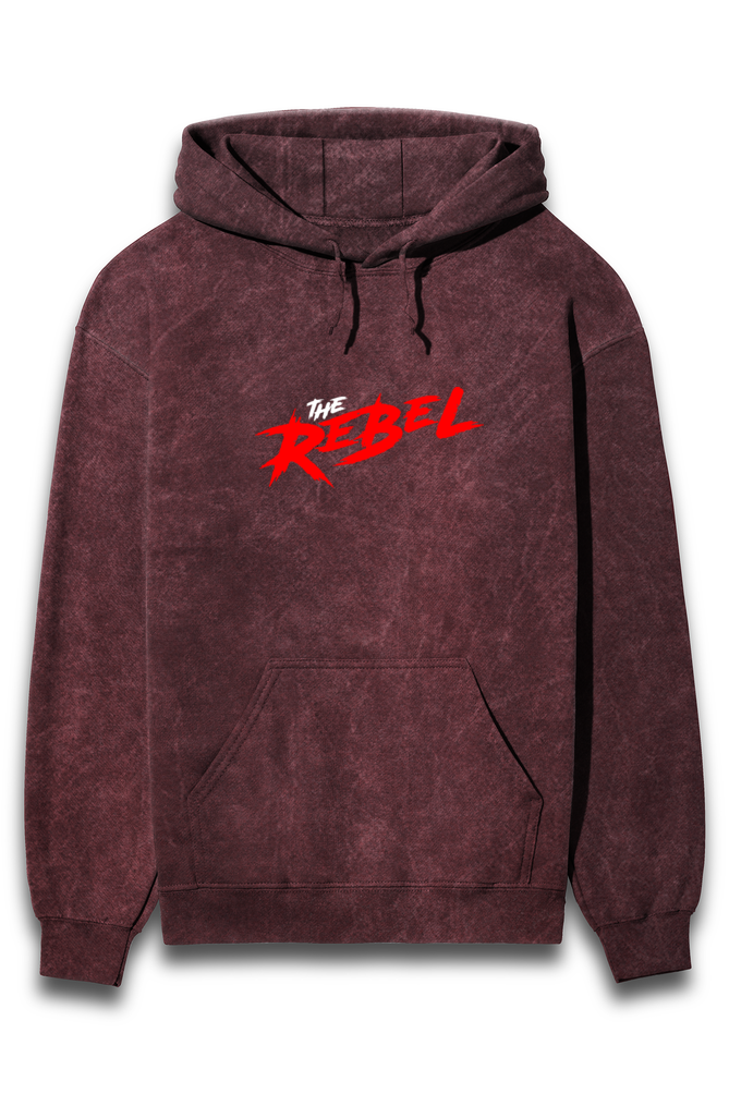 'The Rebel' Acid Wash Regular fit Hoodie