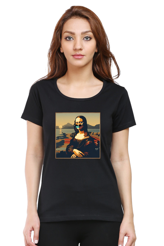 Classic Mona Lisa print T-Shirt