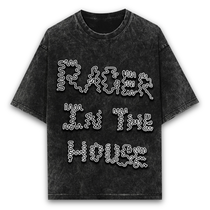 'Rager in the House' Oversized Unisex Acid Wash T-Shirt