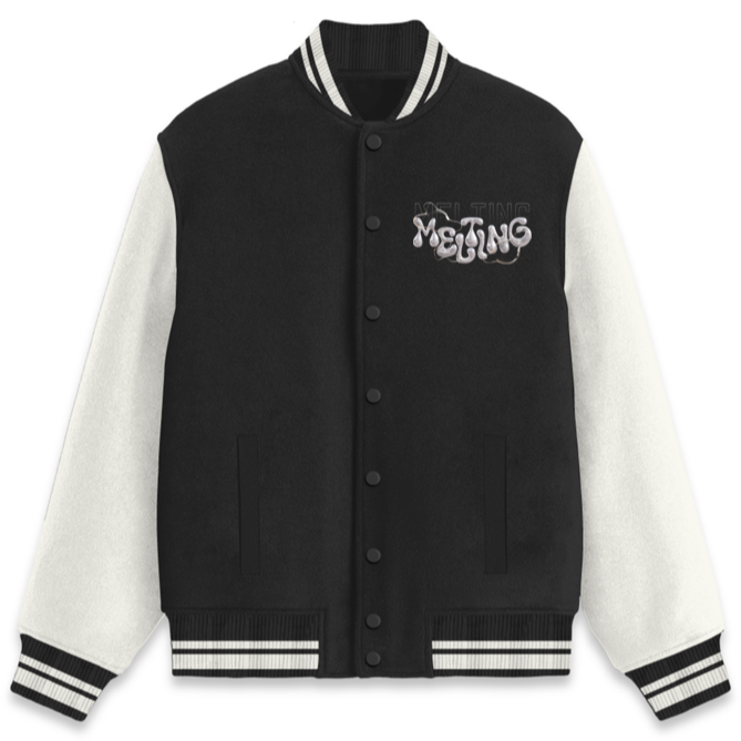 'Melting' graphic Unisex Varsity Jacket