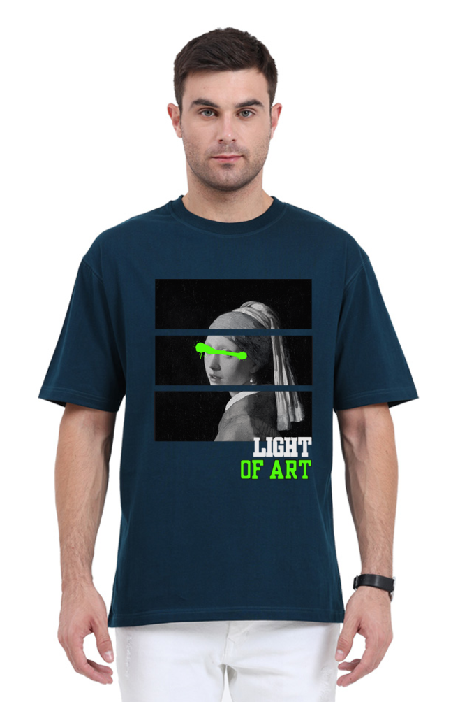 'Light of Art' graphic Oversized T-Shirt