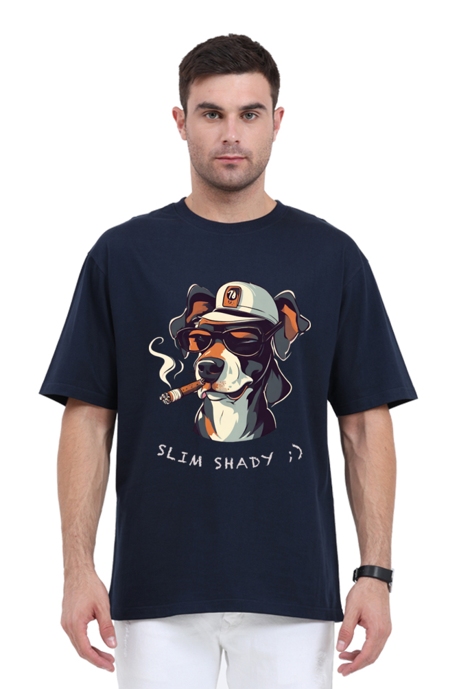 Unisex Oversized 'Slim Shady' Graphic T-Shirt