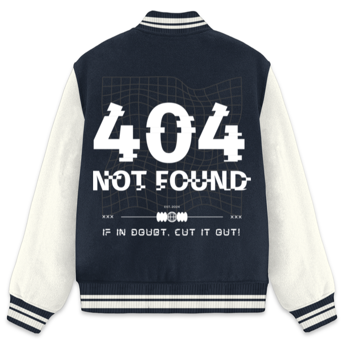 '404 ERROR' Unisex Varsity Jacket