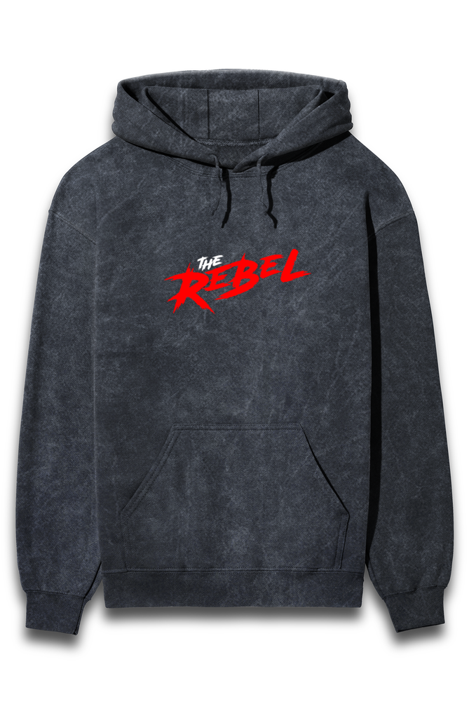 'The Rebel' Acid Wash Regular fit Hoodie