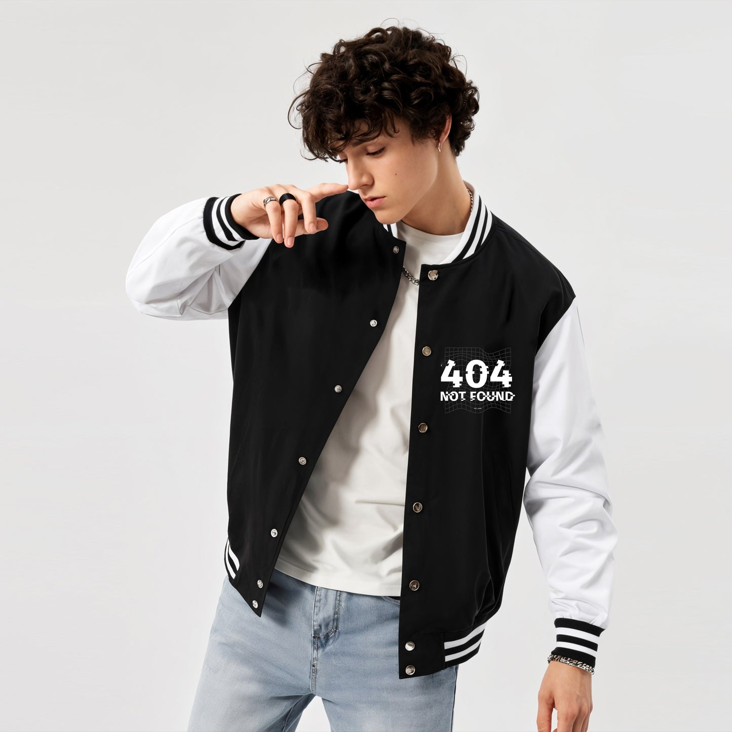 '404 ERROR' Unisex Varsity Jacket