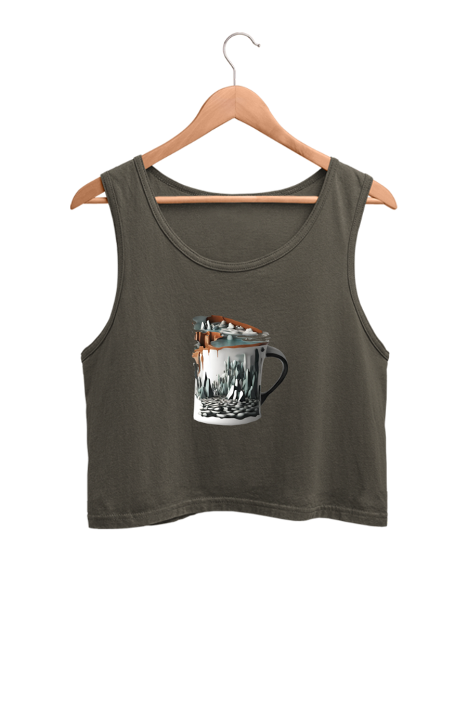 Graphic Crop Tank Top