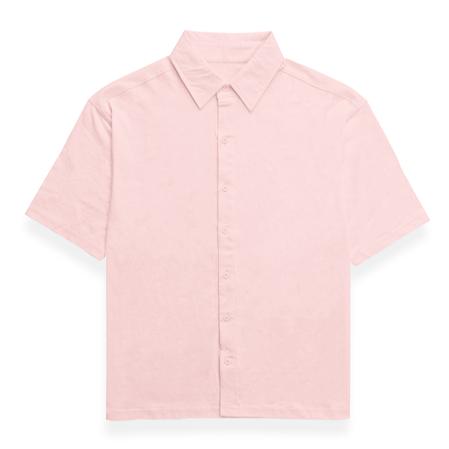 Classic Light Baby Pink Bowling Shirt