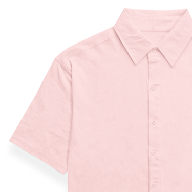 Classic Light Baby Pink Bowling Shirt