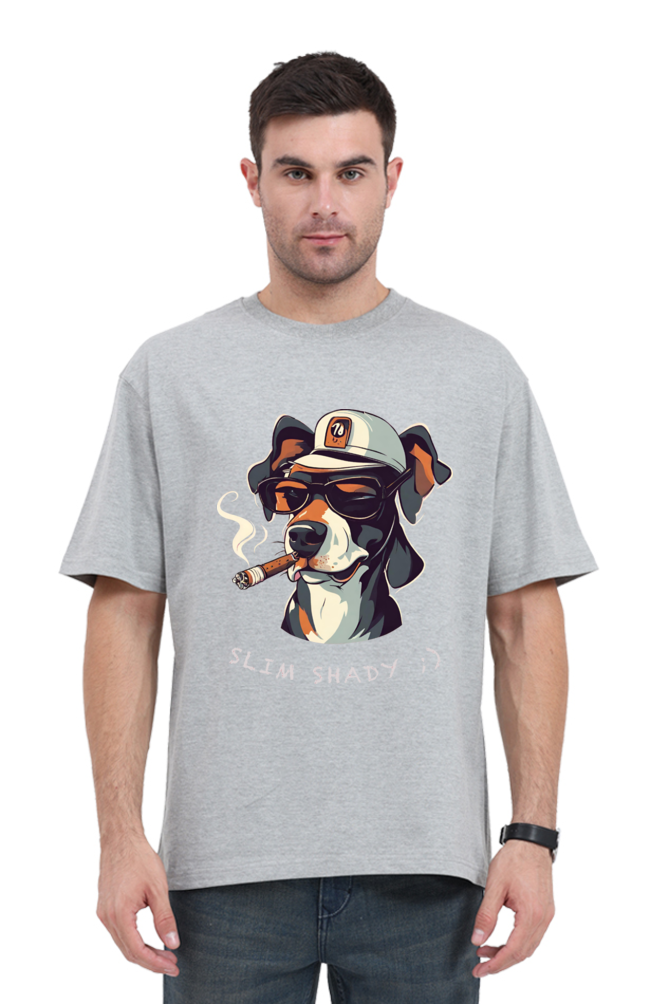 Unisex Oversized 'Slim Shady' Graphic T-Shirt