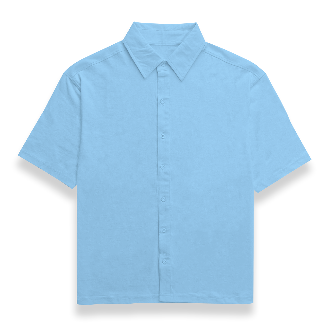 Classic Baby Blue Bowling Shirt