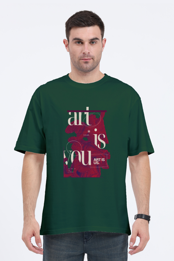 'Art is you' graphic relaxed fit T-Shirt