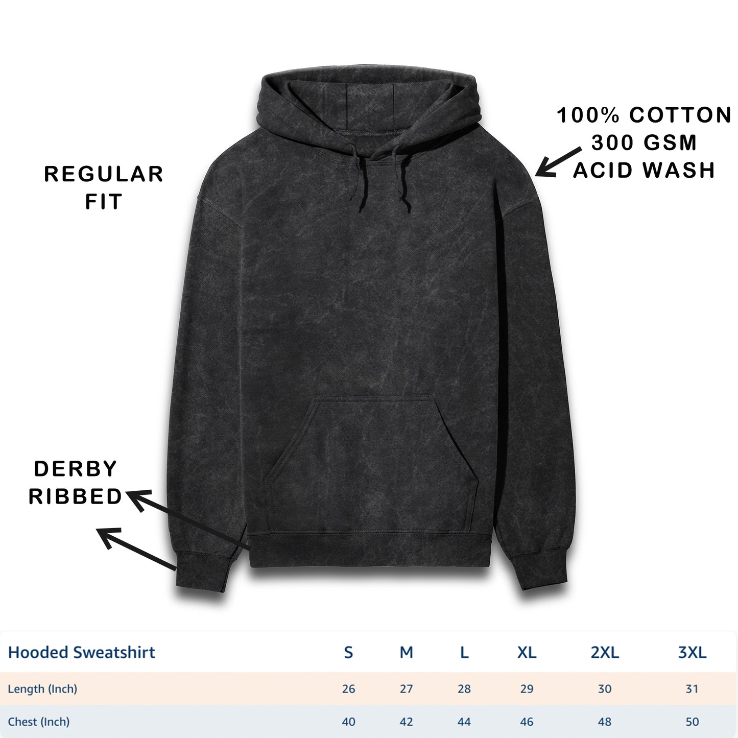 The 'Demure' Acid Wash Hoodie